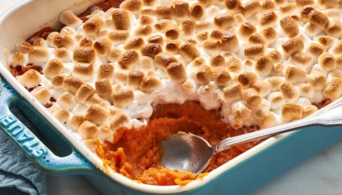 Easy And Delicious Sweet Potato With Marshmallow Recipe